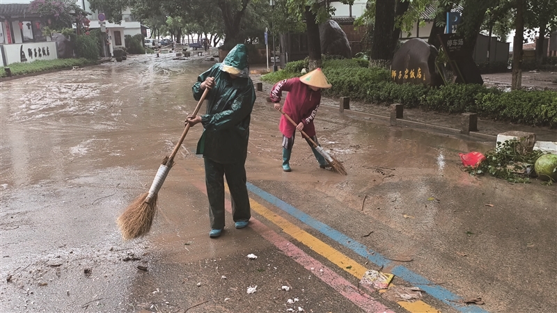 清淤消杀环境整治恢复生产 永嘉多地打响灾后自救硬仗
